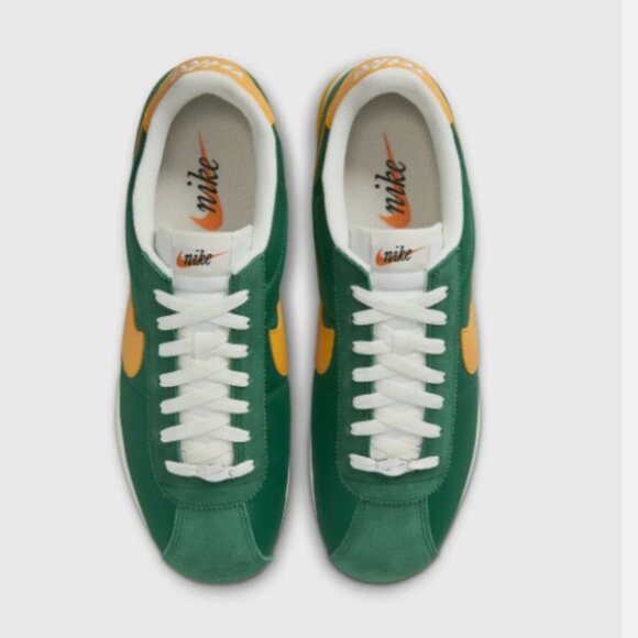 Nike Cortez TXT Gorge Green Yellow Ochre Mens Running Shoes Sneakers - Picture 5 of 8